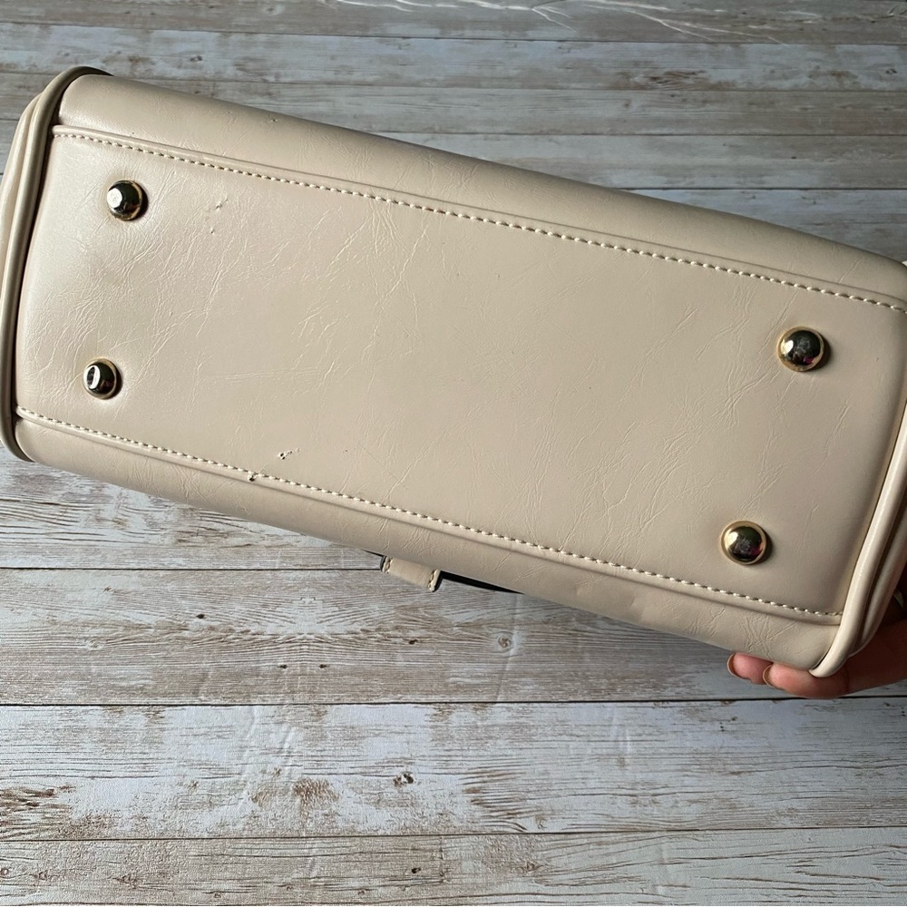 💜4/$40 Cream Top Handle Satchel Bag - Picture 7 of 16